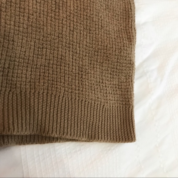 ARITZIA WILFRED FREE TAN 100% MERINO WOOL CREWNECK SWEATER -M - Picture 10 of 10